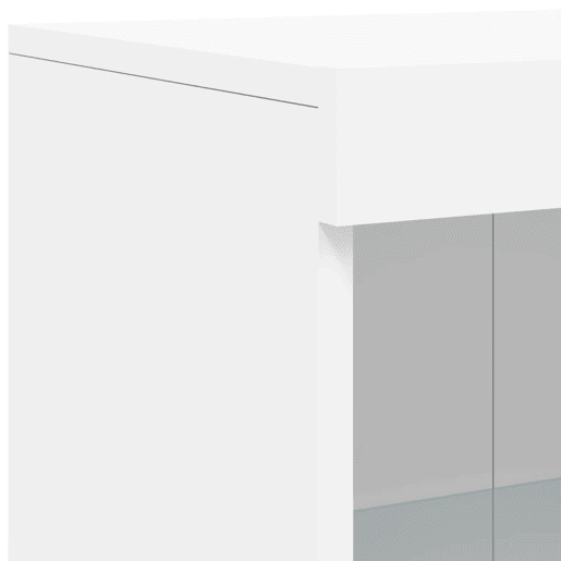 vidaXL Aparador com luzes LED 162x37x100 cm branco