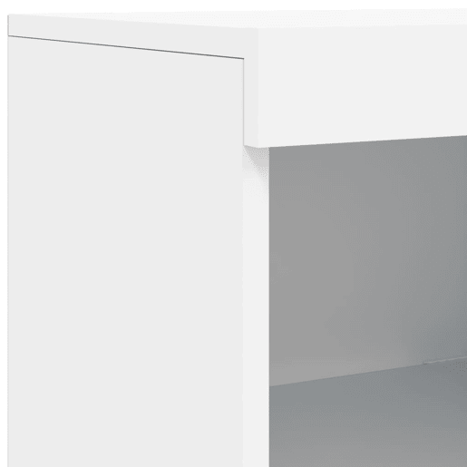 vidaXL Aparador com luzes LED 162x37x100 cm branco