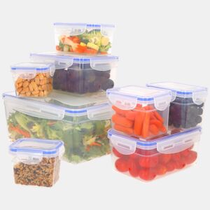 Max Home Pack 8 recipientes de plástico herméticos de 0,2 a 4,5L