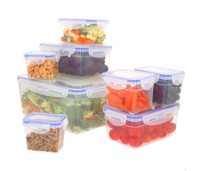 Max home pack 8 recipientes herméticos plástico 0,2 a 4,5l
