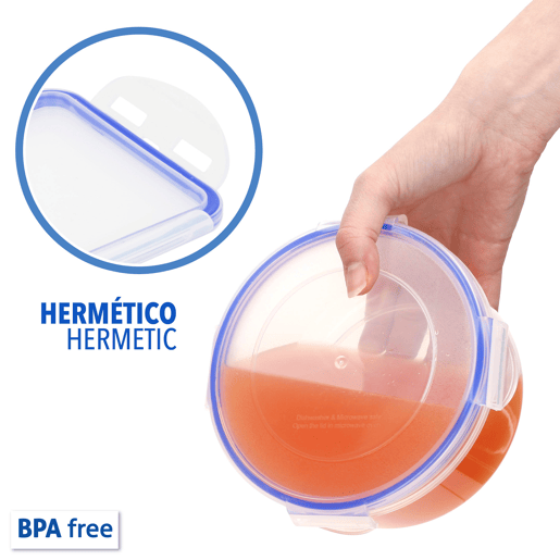Max Home Pack 7 recipientes de plástico herméticos de 0,1 a 5L