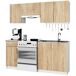 Conjunto de cocina LIMA 180 Conjunto de cocina LIMA 180 Blanco/ Madera