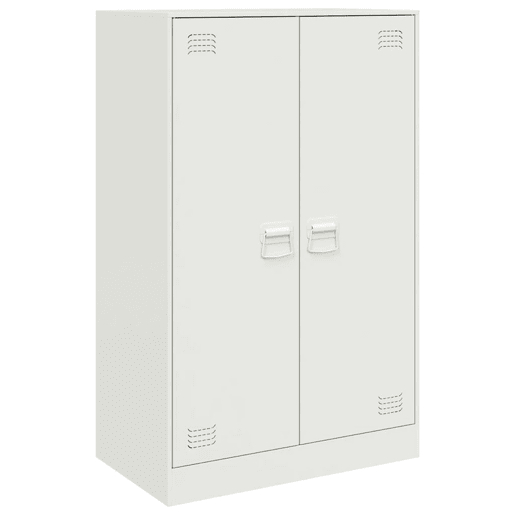 vidaXL Aparador 67x39x107 cm aço branco