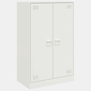 vidaXL Aparador 67x39x107 cm aço branco