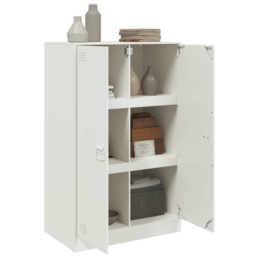 vidaXL Aparador 67x39x107 cm aço branco
