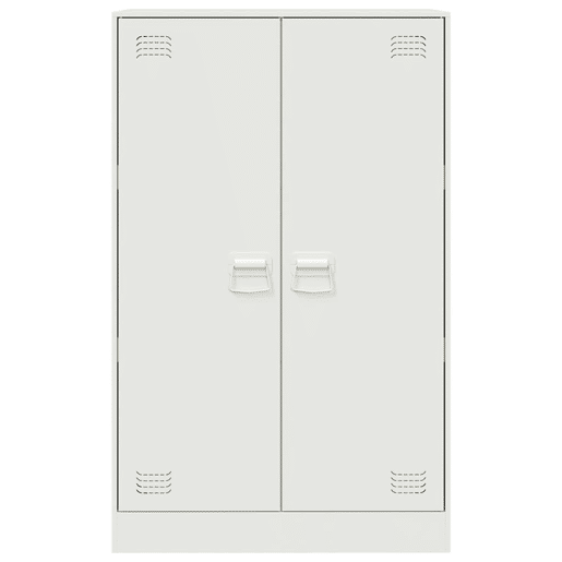 vidaXL Aparador 67x39x107 cm aço branco