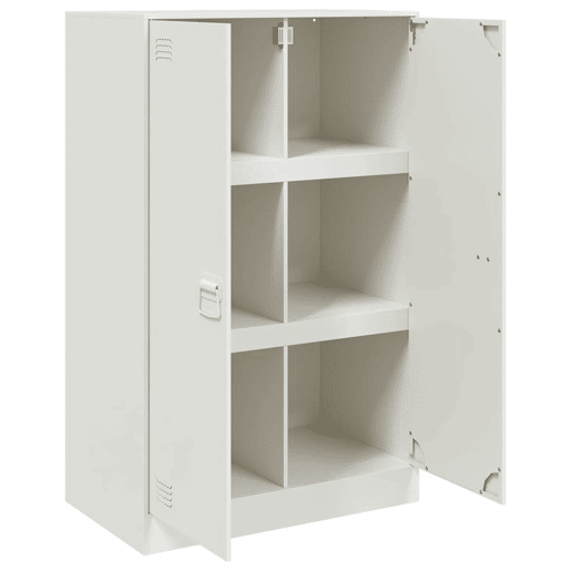 vidaXL Aparador 67x39x107 cm aço branco