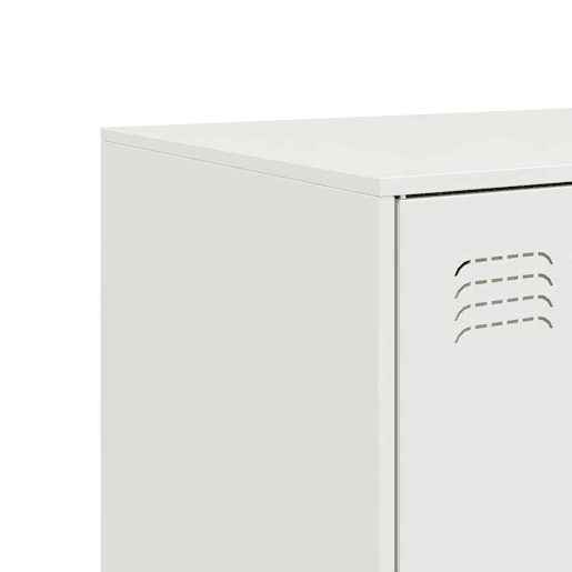 vidaXL Aparador 67x39x107 cm aço branco