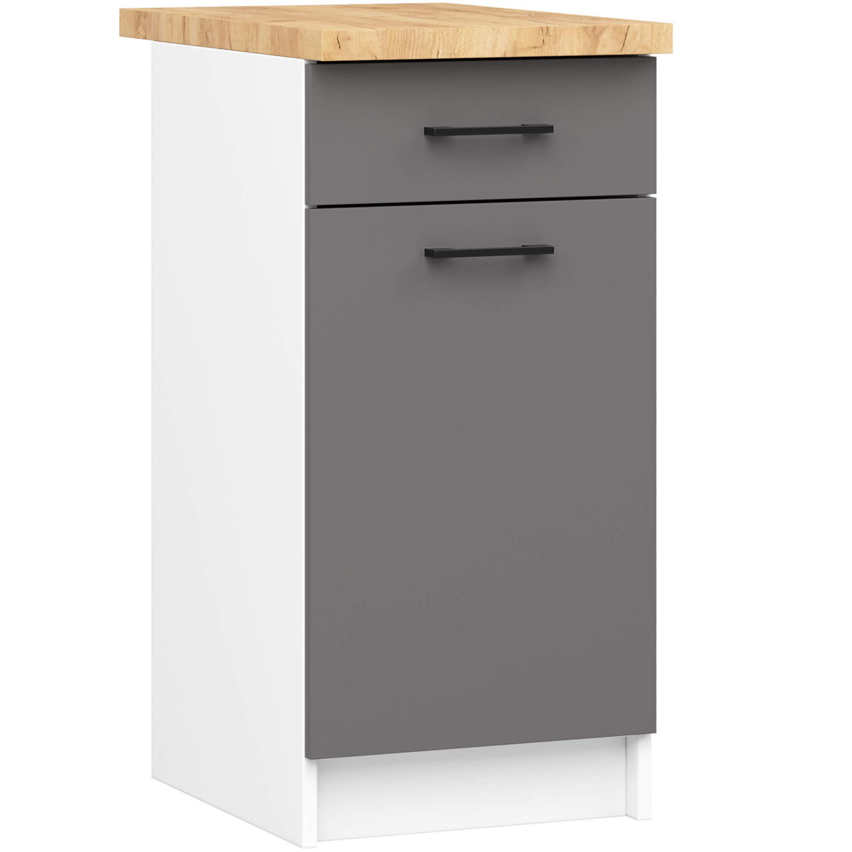 Armario de Cocina Independiente OLIWIA AKORD con 2 estantes 40 Gris