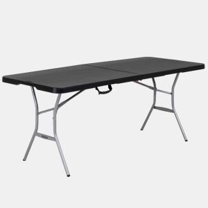 Lifetime Mesa dobrável retangular 183x76 cm preta