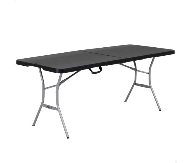 Lifetime mesa plegable rectangular 183x76 cm negra