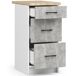 Armario de cocina OLIWIA S40 3S 40 Armario de cocina OLIWIA S40 3S 40 Blanco/ Gris