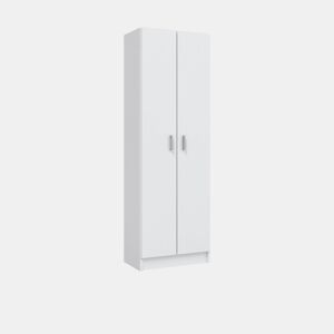 Roupeiro 60 multiusos 2 portas Branco 58,5 x 180 x 38 cm