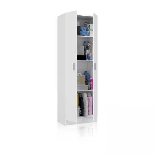 Roupeiro 60 multiusos 2 portas Branco 58,5 x 180 x 38 cm