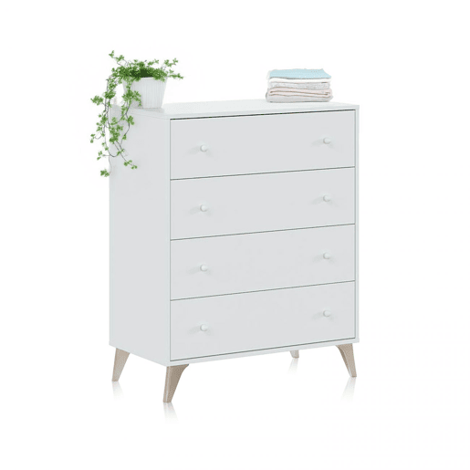 Cómoda Iconic Artik White (Branco mate) 77,5 x 95 x 40 cm