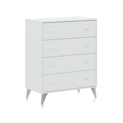 Cómoda Iconic Artik White (Branco mate) 77,5 x 95 x 40 cm