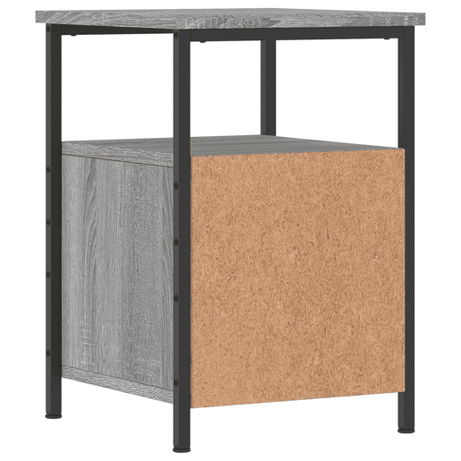 vidaXL Mesas de cabeceira 2 pcs derivados de madeira cinzento sonoma