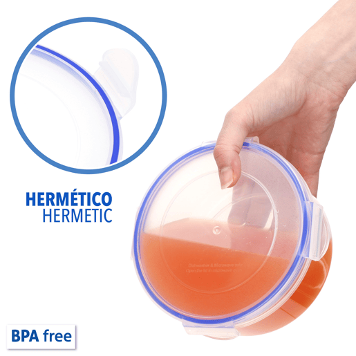 Max Home Pack 7 recipientes de plástico herméticos de 0,08 a 3,6L Max Home Pack 7 recipientes de plástico herméticos de 0,08 a 3,6L