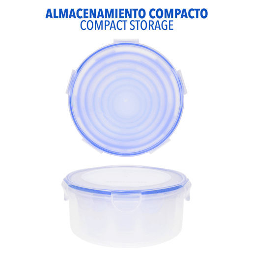 Max Home Pack 7 recipientes de plástico herméticos de 0,08 a 3,6L Max Home Pack 7 recipientes de plástico herméticos de 0,08 a 3,6L