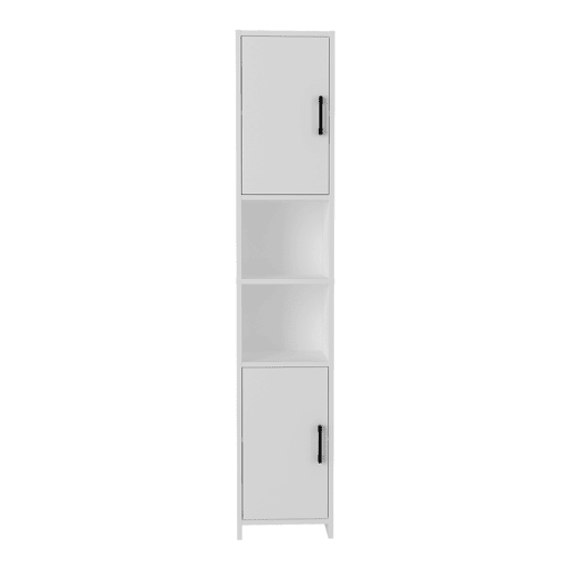 Armário alto Rautrina para banho com 2 portas 180x35x30 cm - Branco en.casa