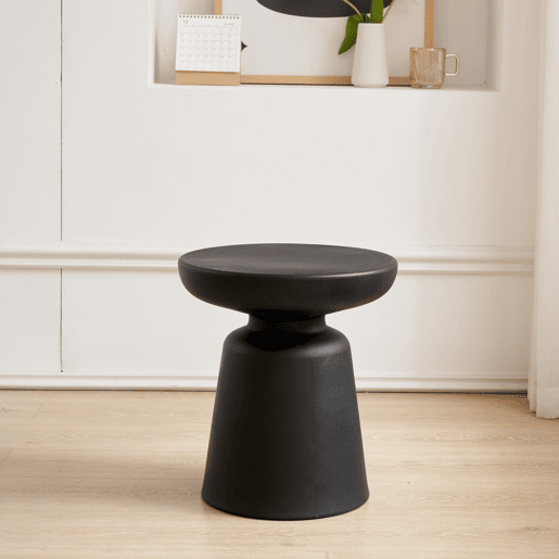 Mesa de apoio Posio 44xØ40 cm preto en.casa