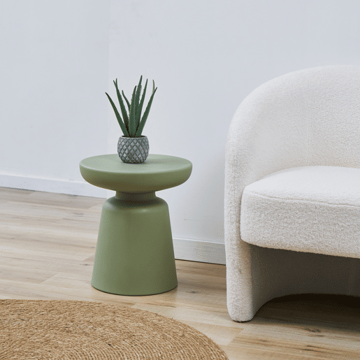 Mesa de apoio Posio 44xØ40 cm verde en.casa