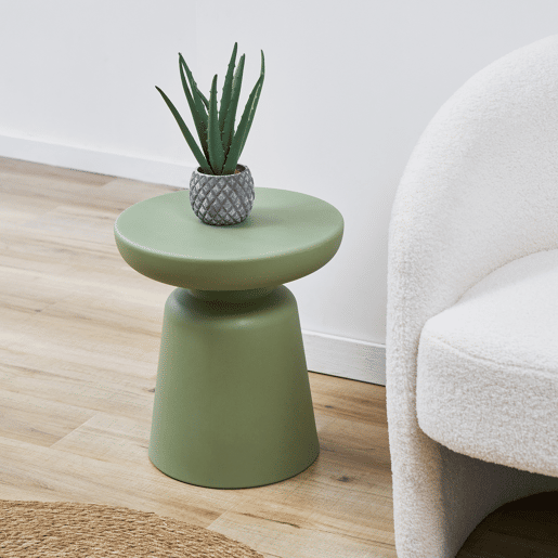 Mesa de apoio Posio 44xØ40 cm verde en.casa