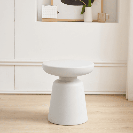 Mesa de apoio Posio 44xØ40 cm branco en.casa