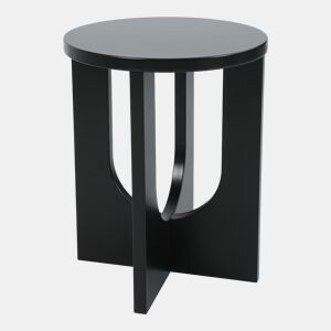 Mesa de apoio Kysdajore redonda 50xØ40 cm Preto en.casa