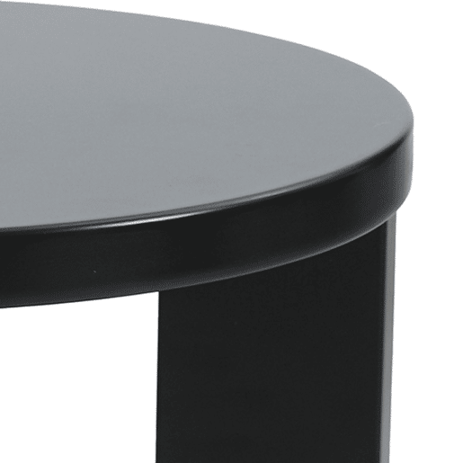 Mesa de apoio Kysdajore redonda 50xØ40 cm Preto en.casa