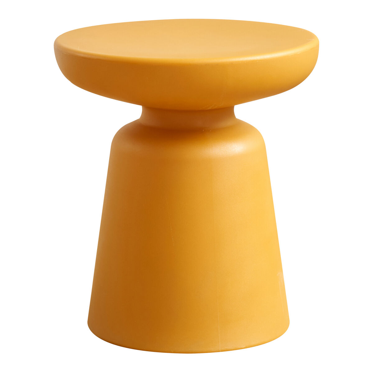 Mesa auxiliar posio redonda 44xø40 cm amarillo [en.casa]