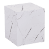 Mesa de apoio Ellelu cubo MDF 45x40x40cm Aspeto mármore branco en.casa