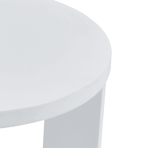 Mesa de apoio Kysdajore redonda 50xØ40 cm Branco en.casa