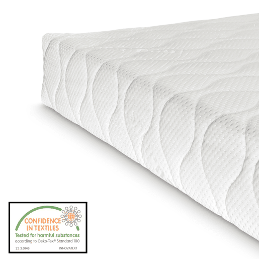 Cama de criança Brome Forma casita com colchão e teto em pinho 90x200cm - Verde e Branco en.casa