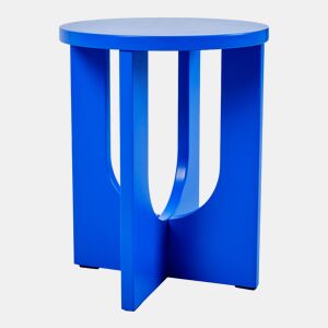 Mesa de apoio Kysdajore redonda 50xØ40 cm Azul real en.casa