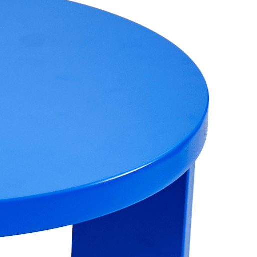 Mesa de apoio Kysdajore redonda 50xØ40 cm Azul real en.casa