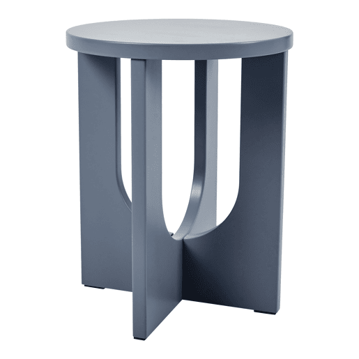 Mesa de apoio Kysdajore redonda 50xØ40 cm Azul cinzento en.casa