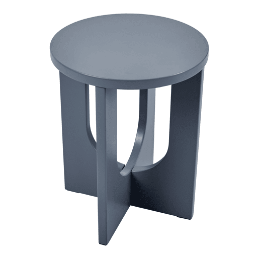 Mesa de apoio Kysdajore redonda 50xØ40 cm Azul cinzento en.casa