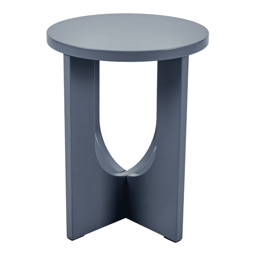 Mesa de apoio Kysdajore redonda 50xØ40 cm Azul cinzento en.casa