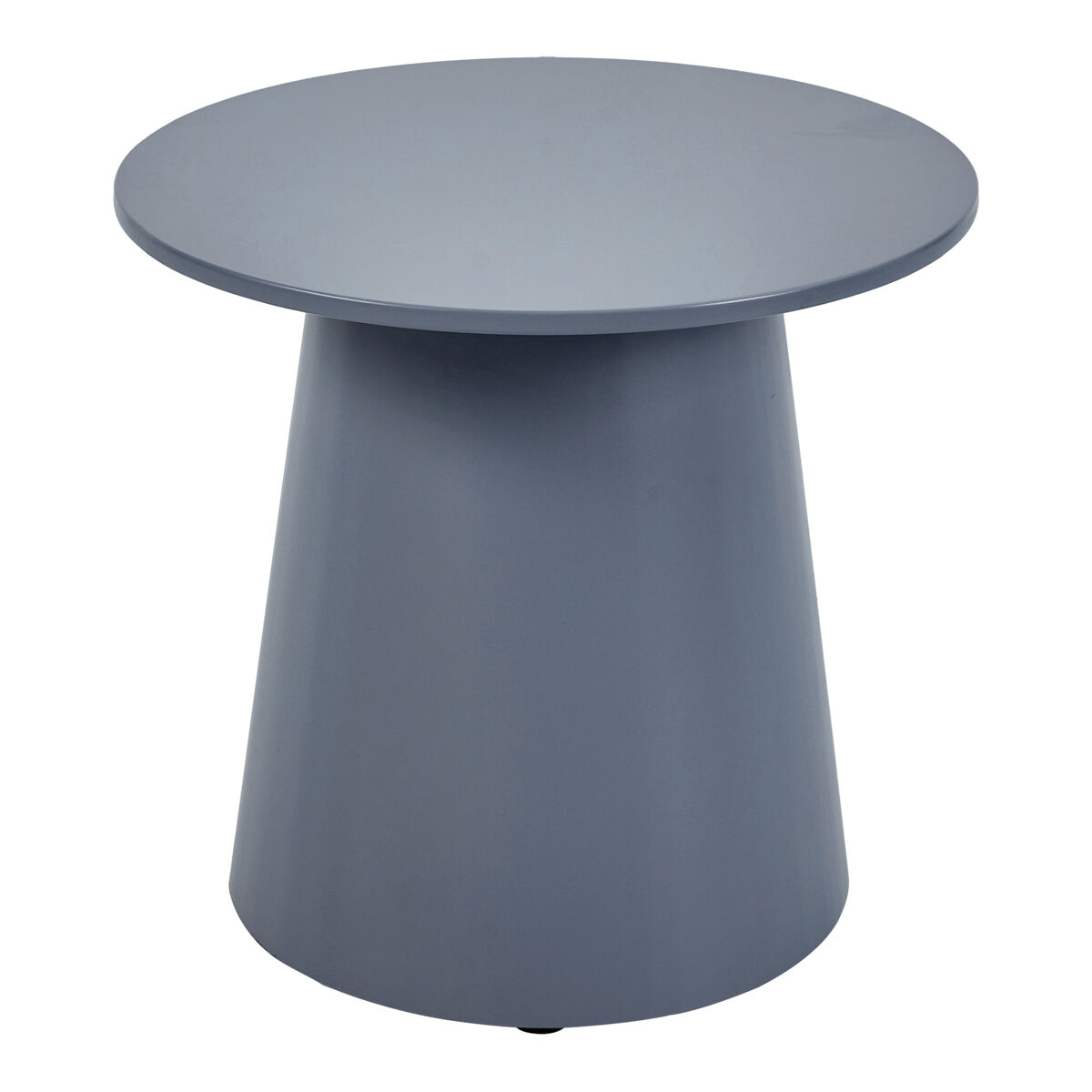 Mesa de centro nyd redonda mdf 44x40cm - azul grisáceo [en.casa]