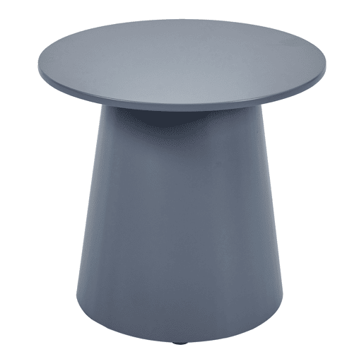 Mesa de centro Nyd redonda MDF 40 x Ø44 cm - Azul cinzento en.casa