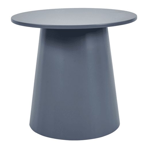 Mesa de centro Nyd redonda MDF 40 x Ø44 cm - Azul cinzento en.casa