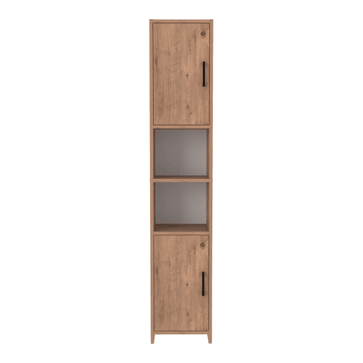 Armário alto Rautrina para banho com 2 portas 180x35x30 cm - Carvalho en.casa