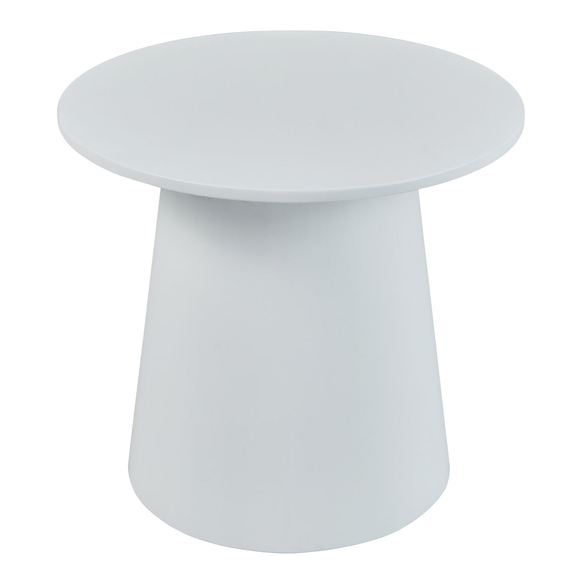 mesa de centro nyd redonda mdf 44x40cm - blanco encasa
