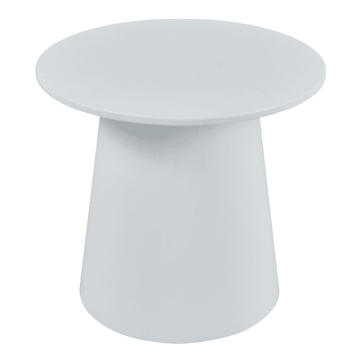 Mesa de centro Nyd redonda MDF 40 x Ø44 cm Branco en.casa