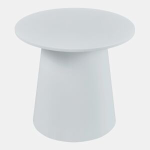 Mesa de centro Nyd redonda MDF 40 x Ø44 cm Branco en.casa