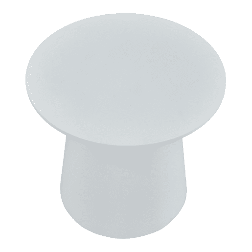 Mesa de centro Nyd redonda MDF 40 x Ø44 cm Branco en.casa