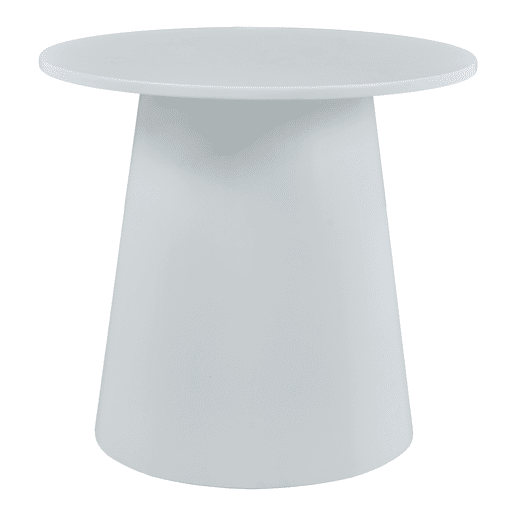 Mesa de centro Nyd redonda MDF 40 x Ø44 cm Branco en.casa