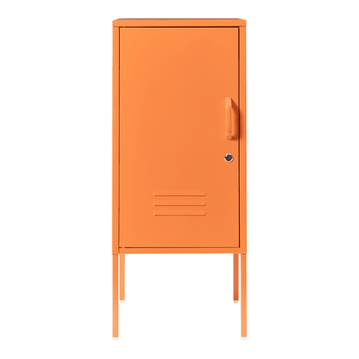 Armário de cabeceira Hausjärvi com porta 82x35x35 cm aço - Laranja en.casa