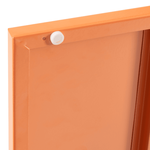 Armário de cabeceira Hausjärvi com porta 82x35x35 cm aço - Laranja en.casa